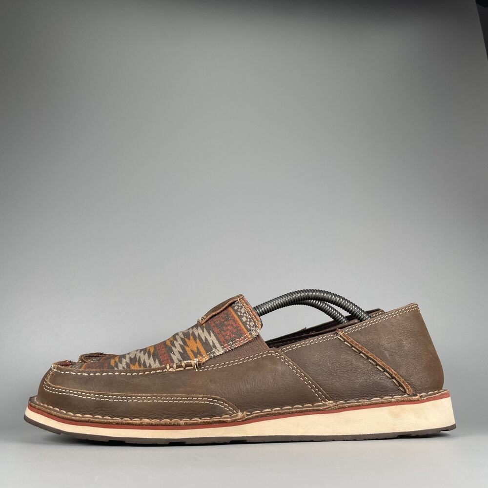 Ariat Cruiser Men's 11 D Brown Distressed Leather Slip On Casual Loafers Walking